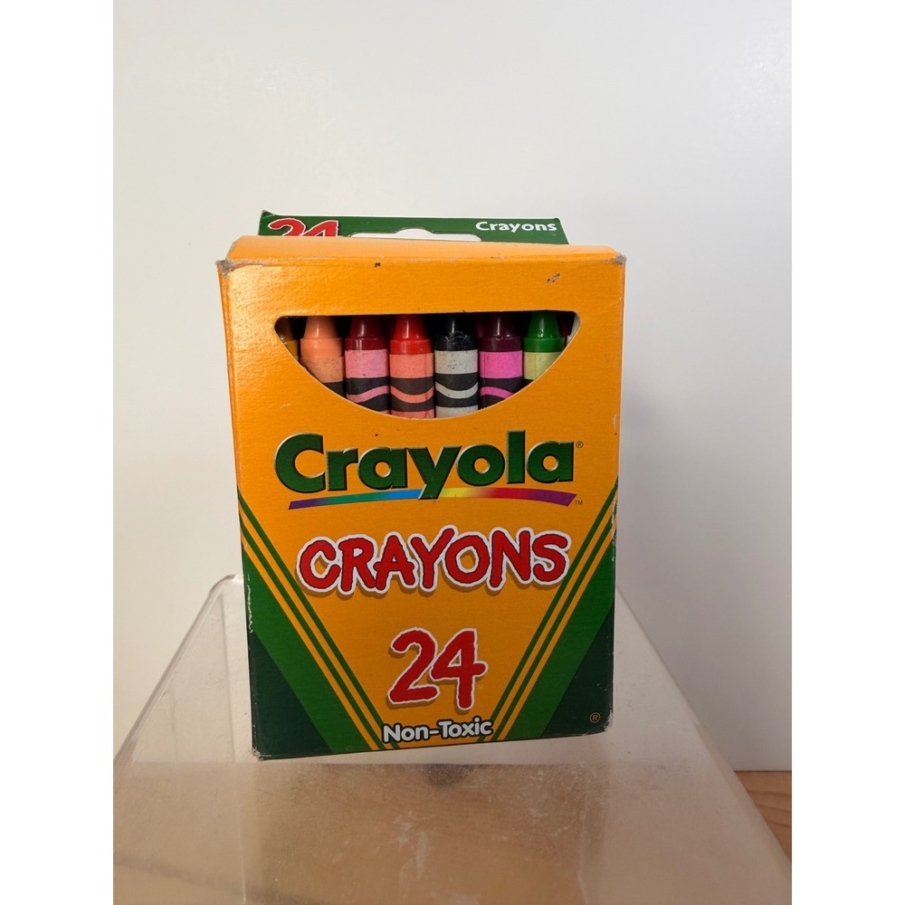 Vintage Crayola 24 Crayons 1999 Binney & Smith Retired Dandelion Color 52-3024